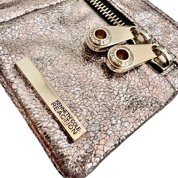 Kenneth Cole Reaction Rose Gold Metallic Wristlet - Picture 6 of 9